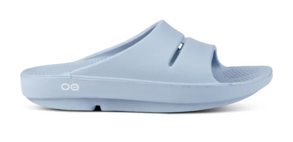 Sandalia Unisex OOFOS Recovery Ooahh - Azul Neptuno