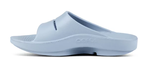Sandalia Unisex OOFOS Recovery Ooahh - Azul Neptuno - Imagen 4