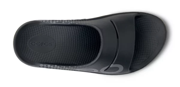 Sandalia Unisex OOFOS Recovery Ooahh Sport Negro Matrix - Imagen 5