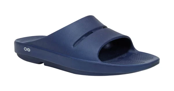 Sandalia Unisex OOFOS Recovery Ooahh Azul Marino - Imagen 2