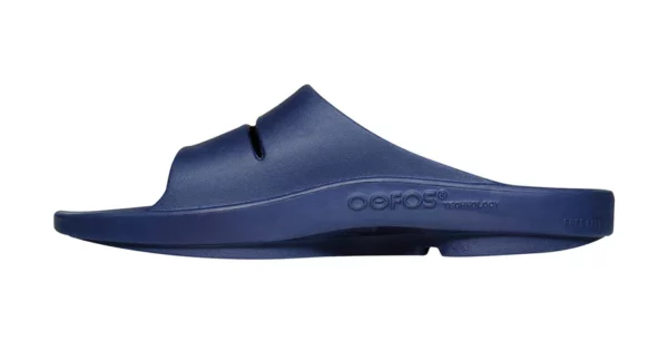 Sandalia Unisex OOFOS Recovery Ooahh Azul Marino - Imagen 3