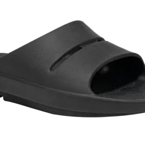 Sandalia Unisex OOFOS Recovery Ooahh Negro