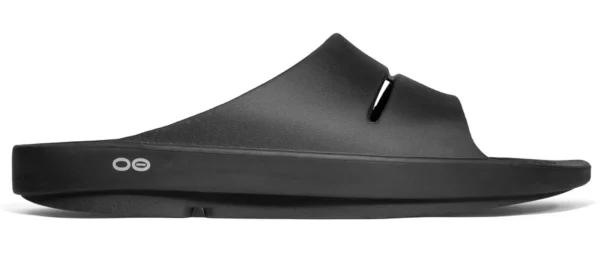 Sandalia Unisex OOFOS Recovery Ooahh Negro - Imagen 6