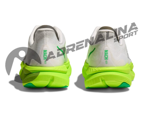 HOKA Mach 6 Blanca/lima - Imagen 6